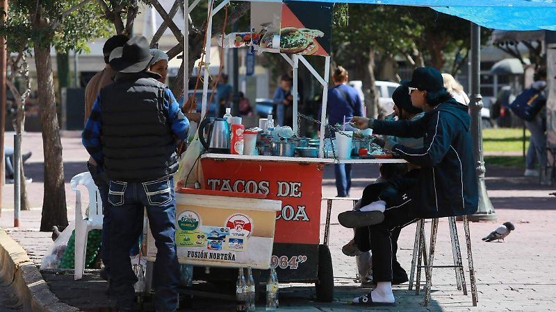 Venta de carne y tacos en Durango